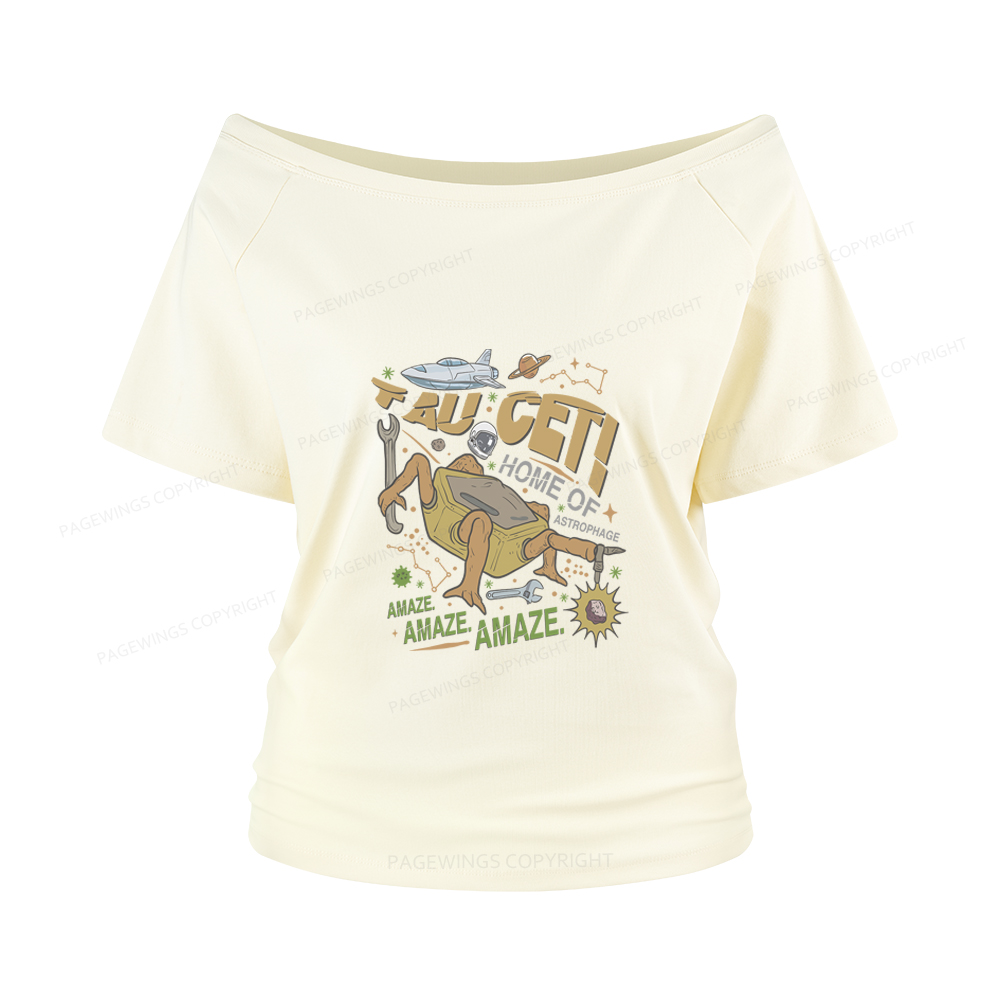 Pagewings Rocky Bookish Women Off Shoulder T-shirts