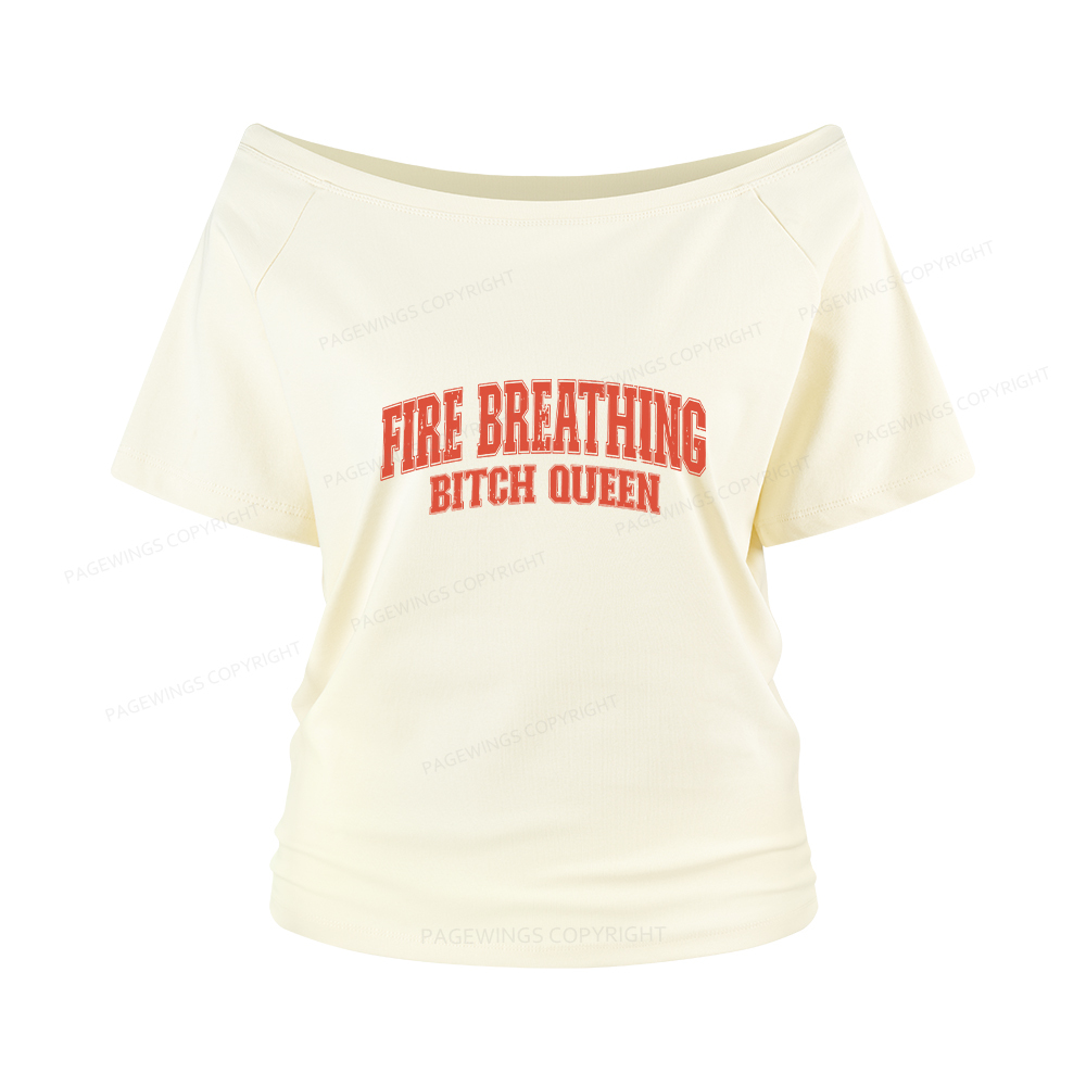 Pagewings Bookish Queen Women Off Shoulder T-shirts