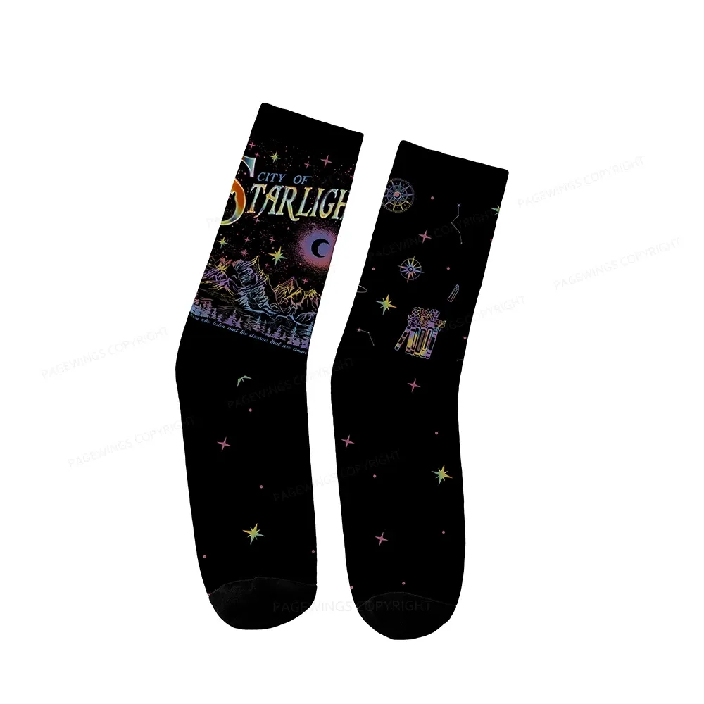 Pagewings Velaris City Of Starlight ACOTAR Socks