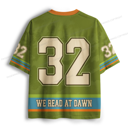 Pagewings We Read At Dawn Unisex Mesh Jersey