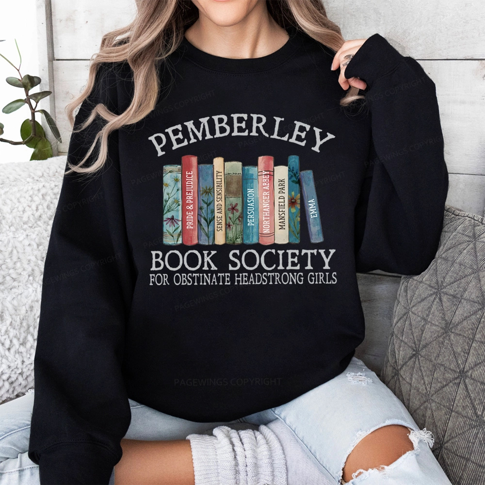 Pagewings Pemberley Book Society Unisex Classic Sweatshirt