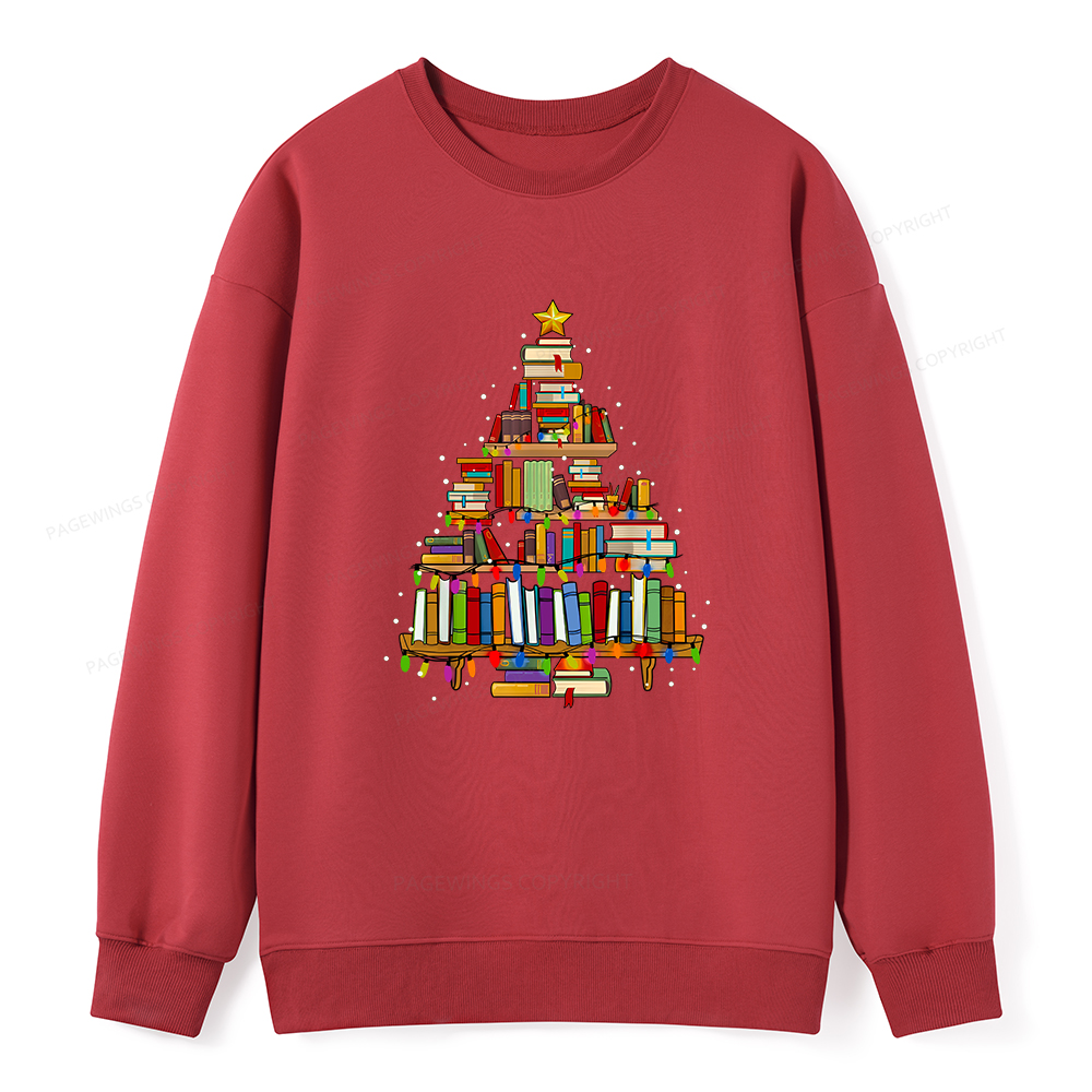 Pagewings Christmas Books Tree Unisex Classic Sweatshirt