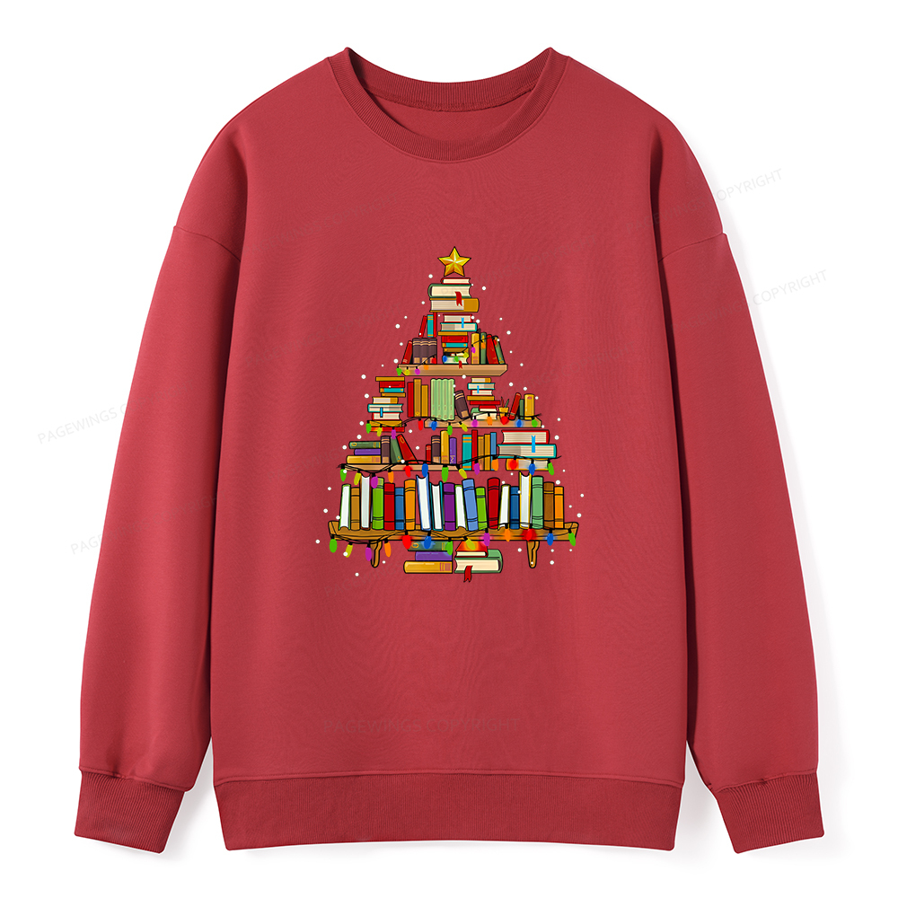 Pagewings Christmas Books Tree Unisex Classic Sweatshirt