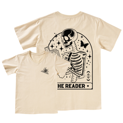 Pagewings The Reader Tarot Card Shirt V-neck T-shirt