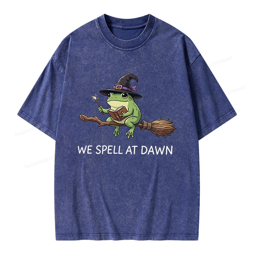 Pagewings We Spell At Dawn Unisex Washed T-shirt