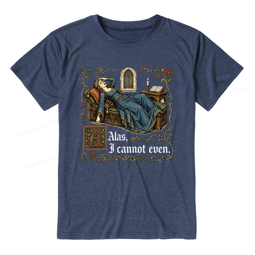Pagewings Medieval Book Lover Unisex Heather T-Shirt