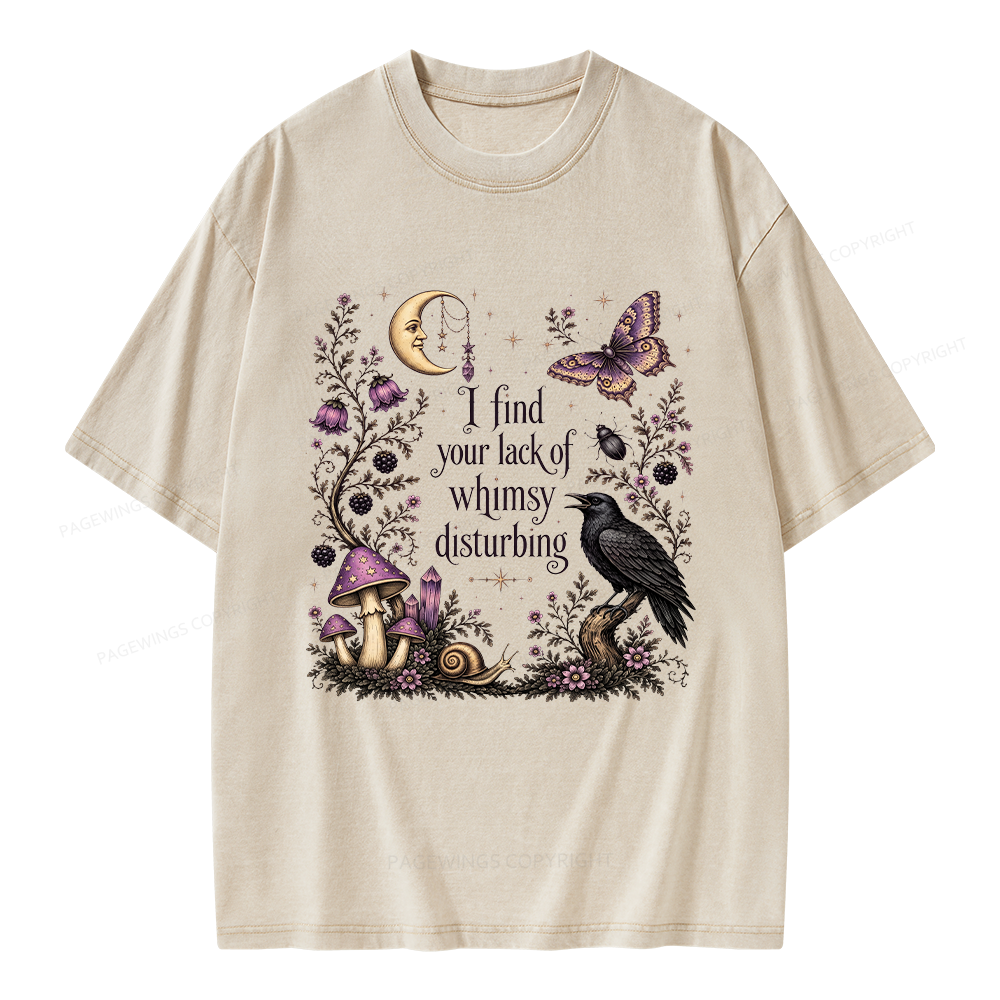 Pagewings Lack of Whimsy Unisex Washed T-shirt
