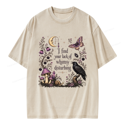 Pagewings Lack of Whimsy Unisex Washed T-shirt