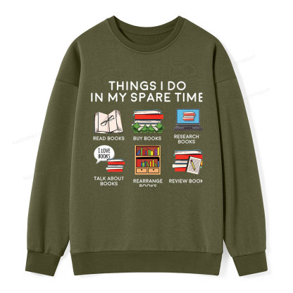 Pagewings Books Reading In My Spare Time  Unisex Classic Sweatshirt