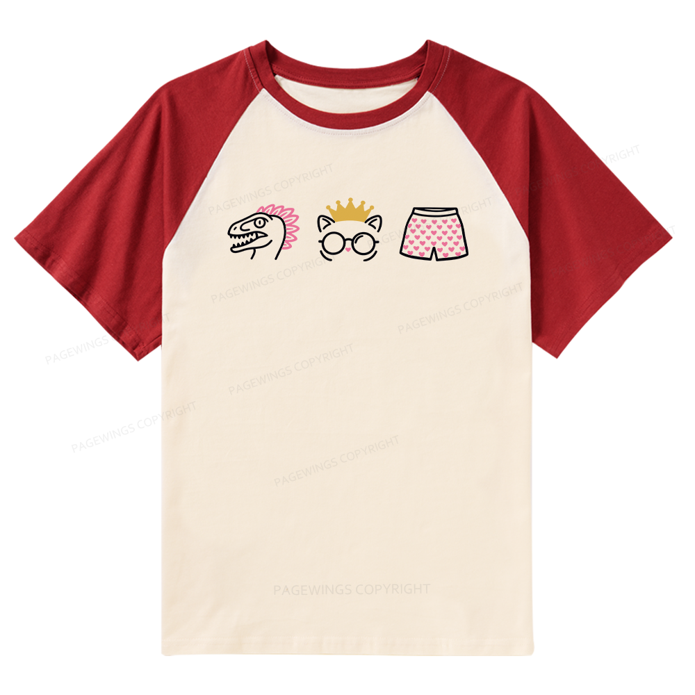 Pagewings Sci‑Fi Nerd Raglan T-shirt
