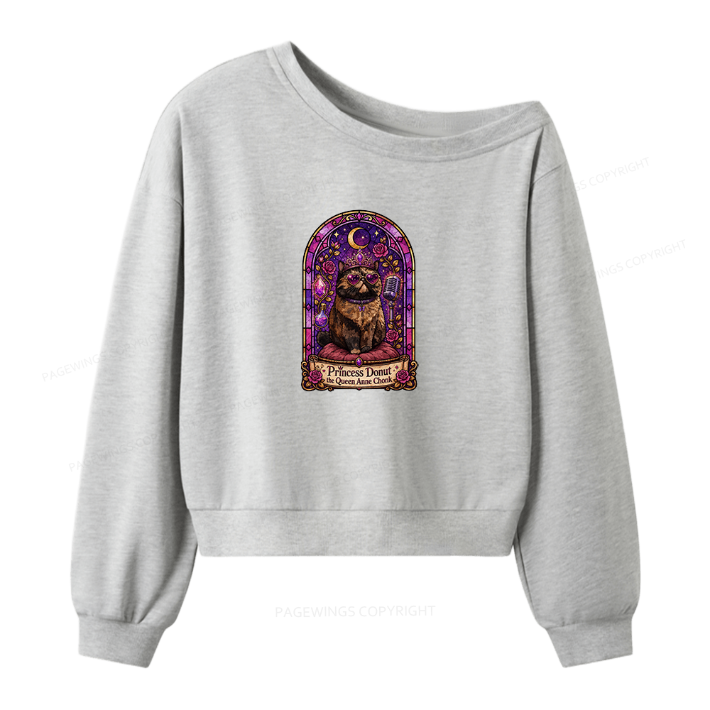 Pagewings Sci Fi Bookish Women Off Shoulder Sweatshirt