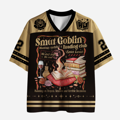 Pagewings Smut Goblin Dark Romance Bookish Unisex Mesh Jersey