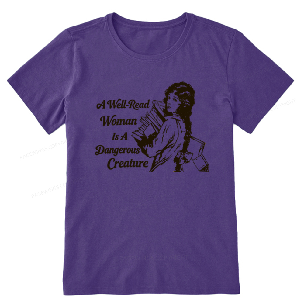 Pagewings A Well-Read Woman Is A Dangerous Creature Unisex Classic T-shirt