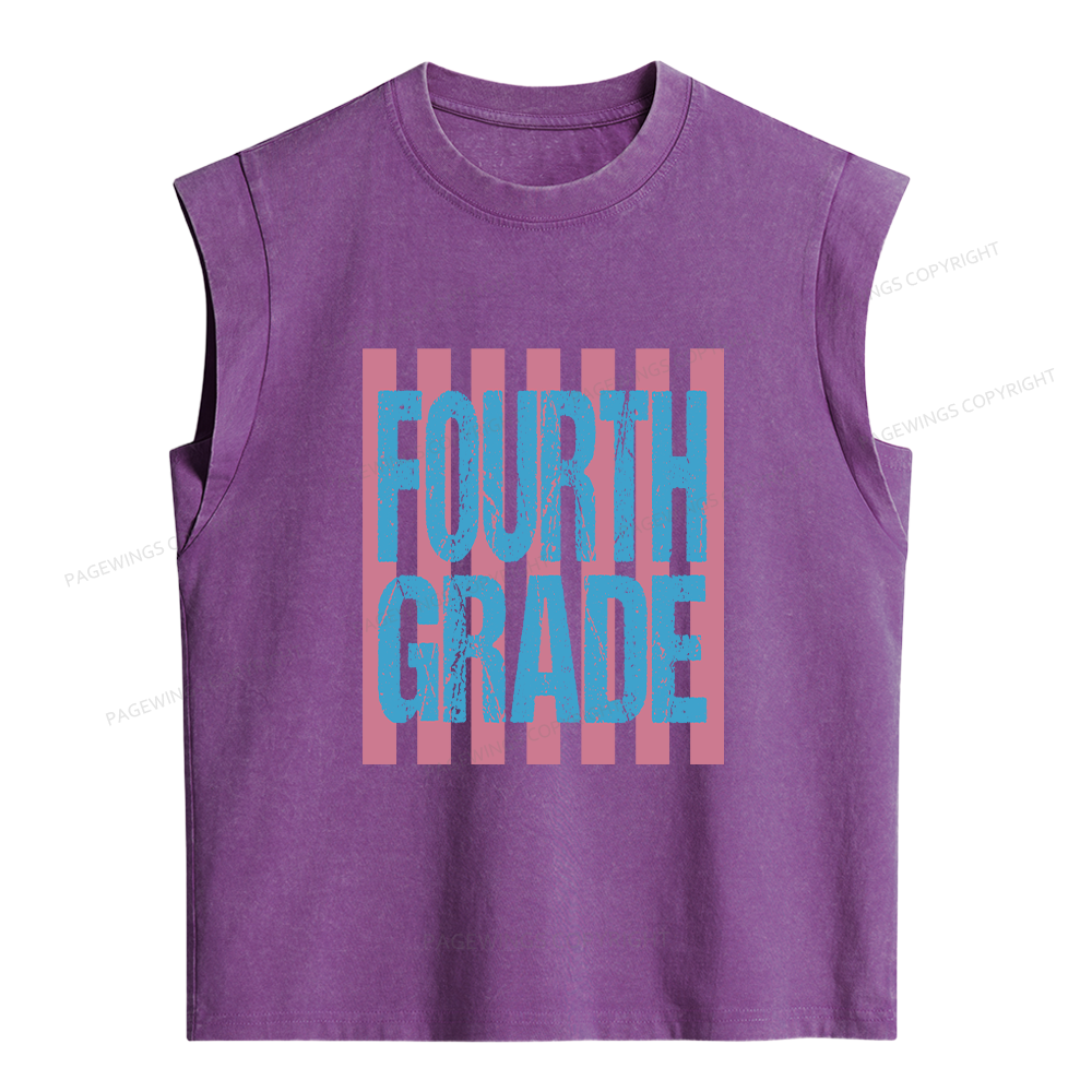 Pagewings Personalized First Day Of School Women's Washed Tank Top