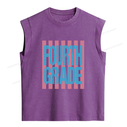 Pagewings Personalized First Day Of School Women's Washed Tank Top