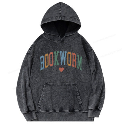 Pagewings Bookworm Unisex Washed Hoodie