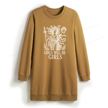 Pagewings Girls Will Be Girls Sweatshirt Dress