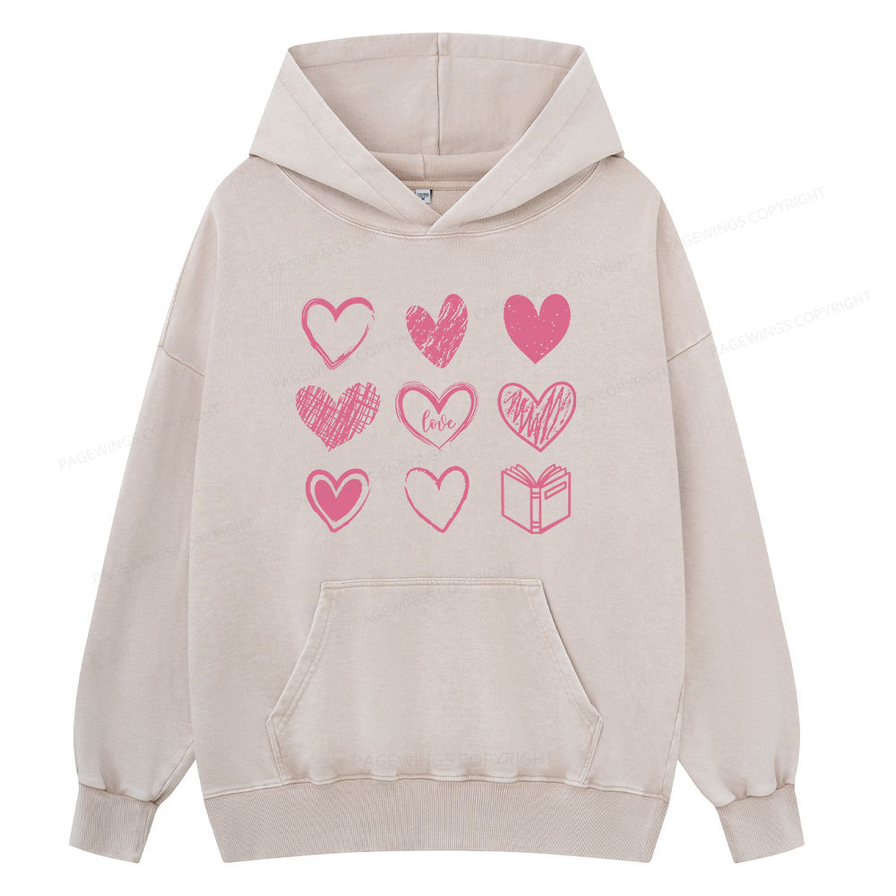 Pagewings To Love And Learn How To Be Loved Unisex Washed Hoodie