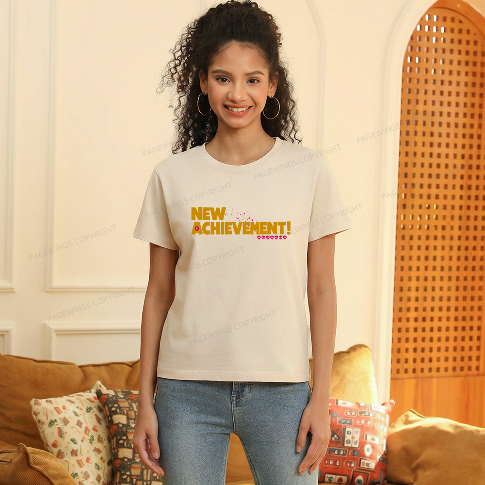 Pagewings New Achievement Women's Washed T-shirt