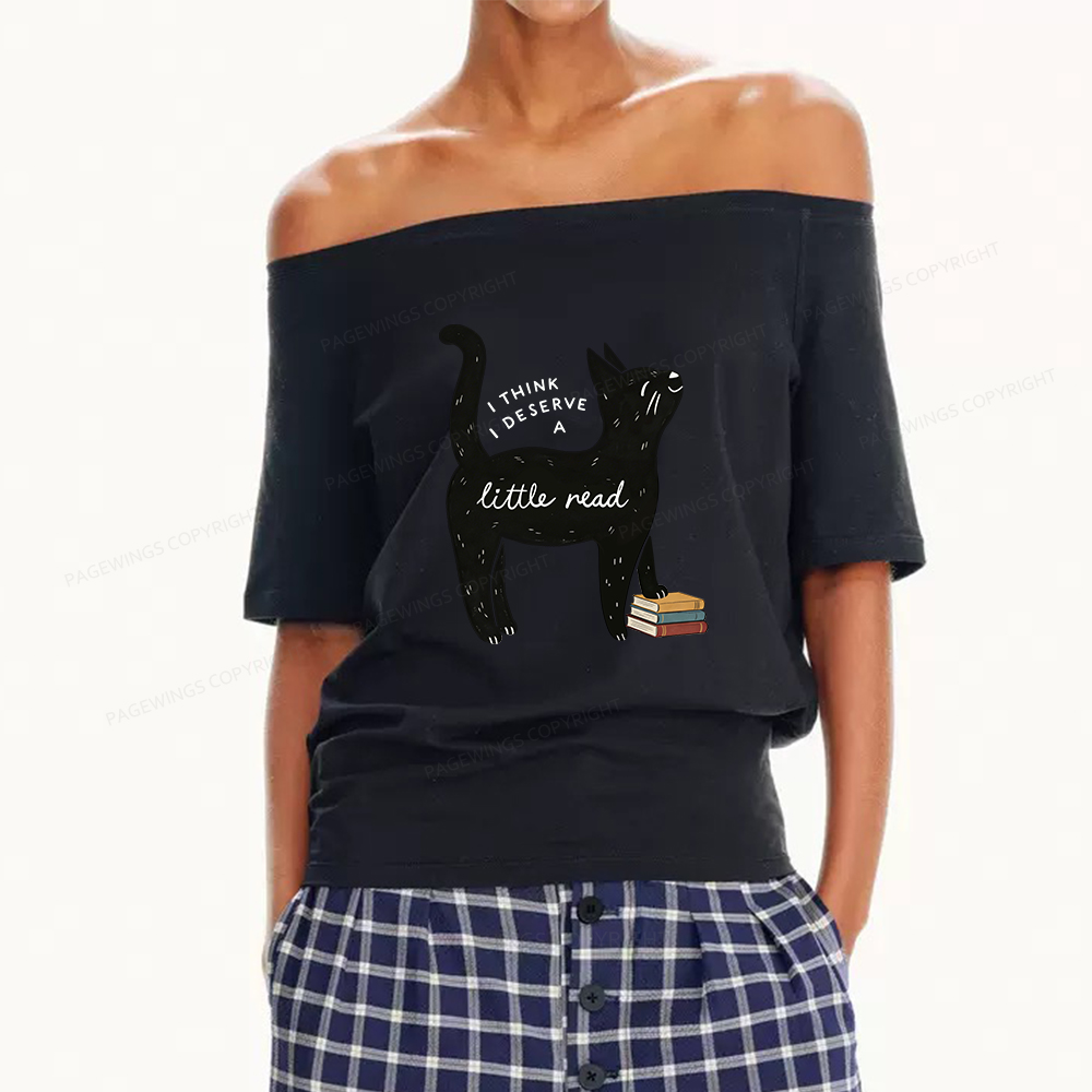 Pagewings Little Read Women Off Shoulder T-shirts