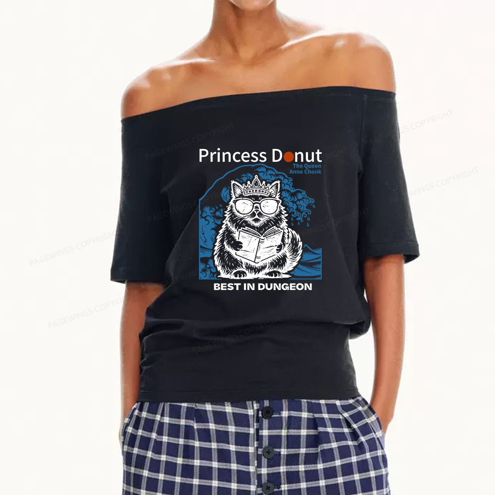 Pagewings Princess Donut Women Off Shoulder T-shirts