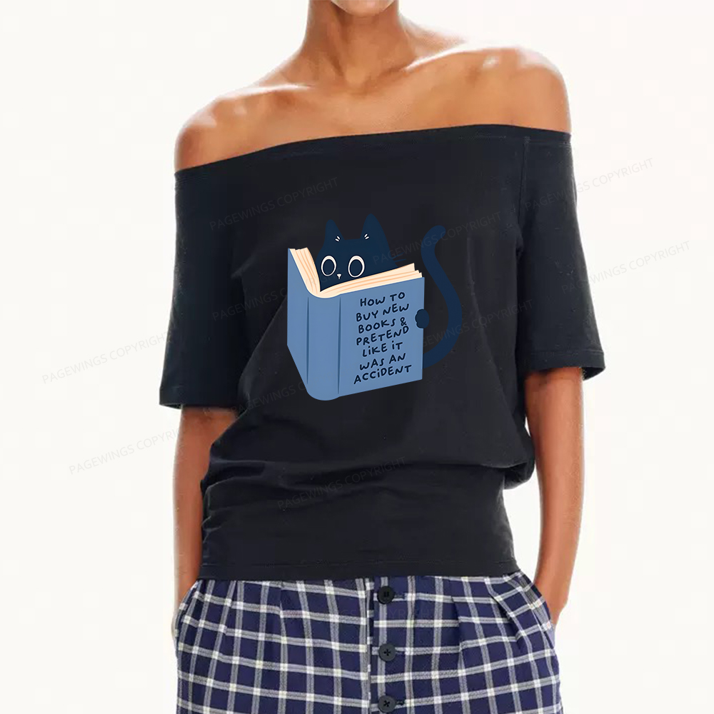 Pagewings How To Buy New Books Women Off Shoulder T-shirts