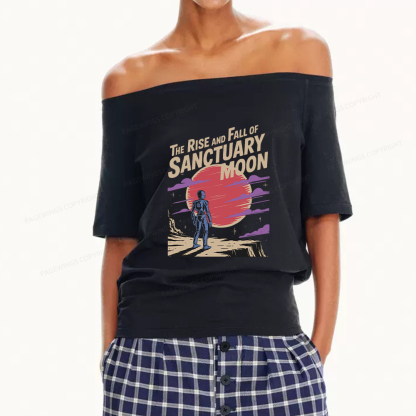 Pagewings The Rise And Fall Of Sanctuary Moon Women Off Shoulder T-shirts