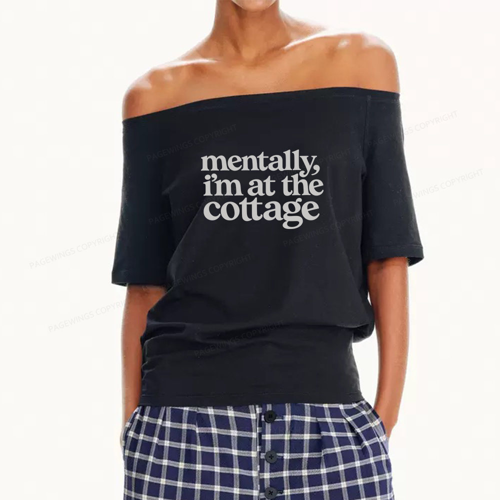 Pagewings At The Cottage Women Off Shoulder T-shirts