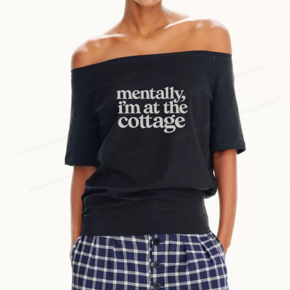 Pagewings At The Cottage Women Off Shoulder T-shirts