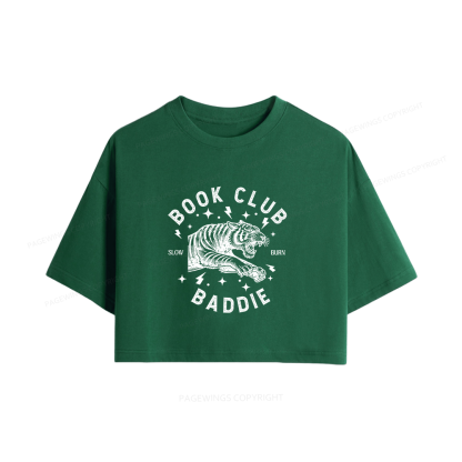 Pagewings Book Club Women Crop Tops