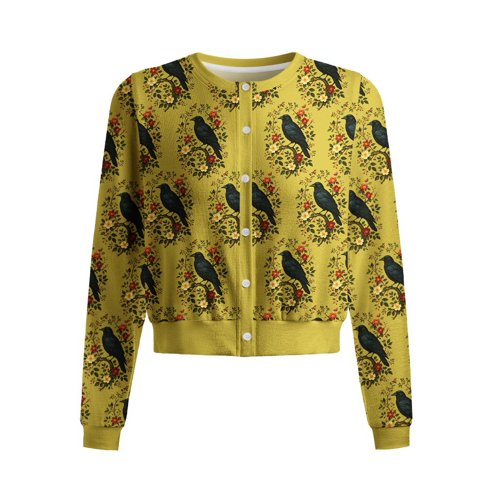[Copy]Pagewings Halloween Bookish Crew Neck Cardigan Sweaters