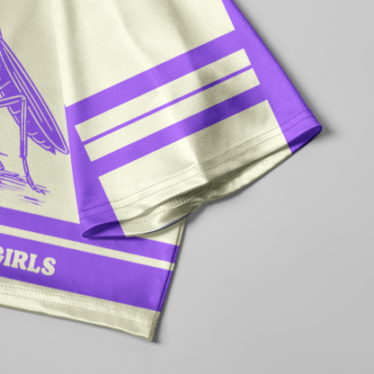 Pagewings Girls Will Be Girls Women's Cropped Jersey