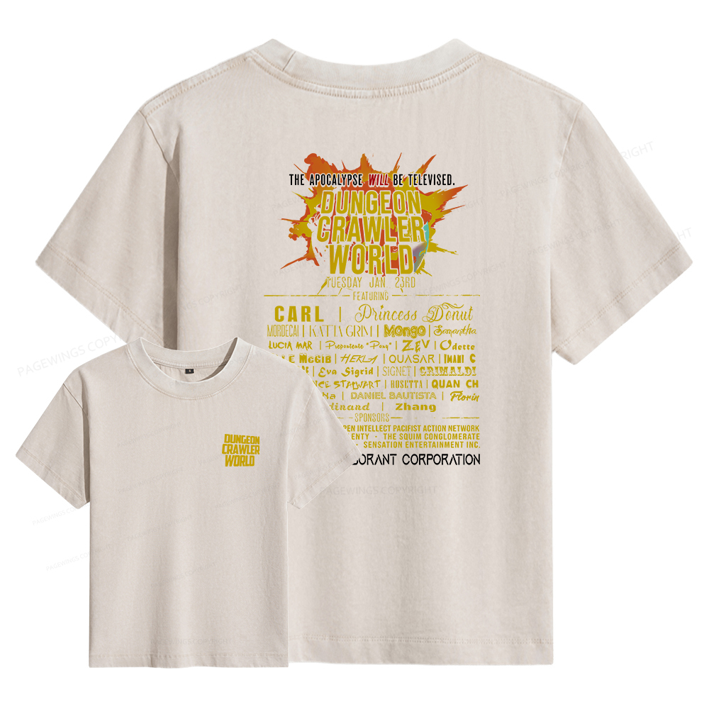 Pagewings Fuel Your Imagination With Sci-Fi World Tour Women's Washed T-shirt
