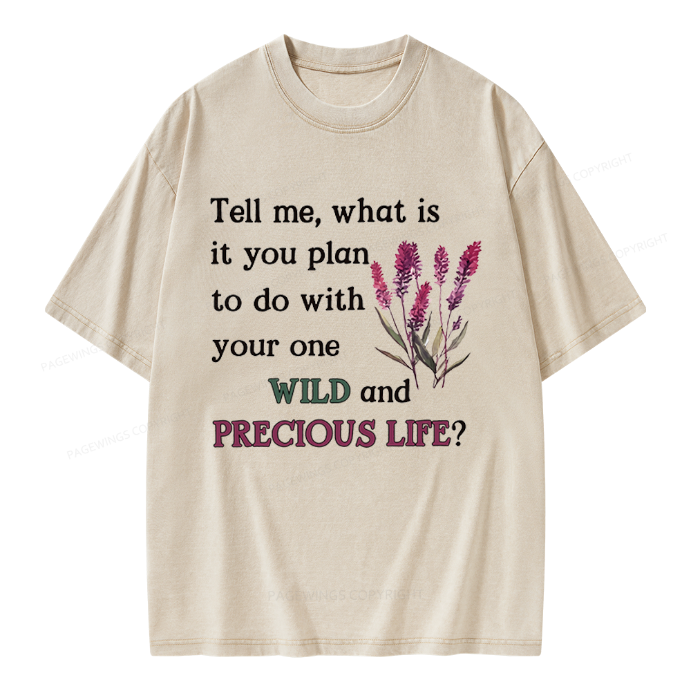Pagewings Inspriational Quote Unisex Washed T-shirt
