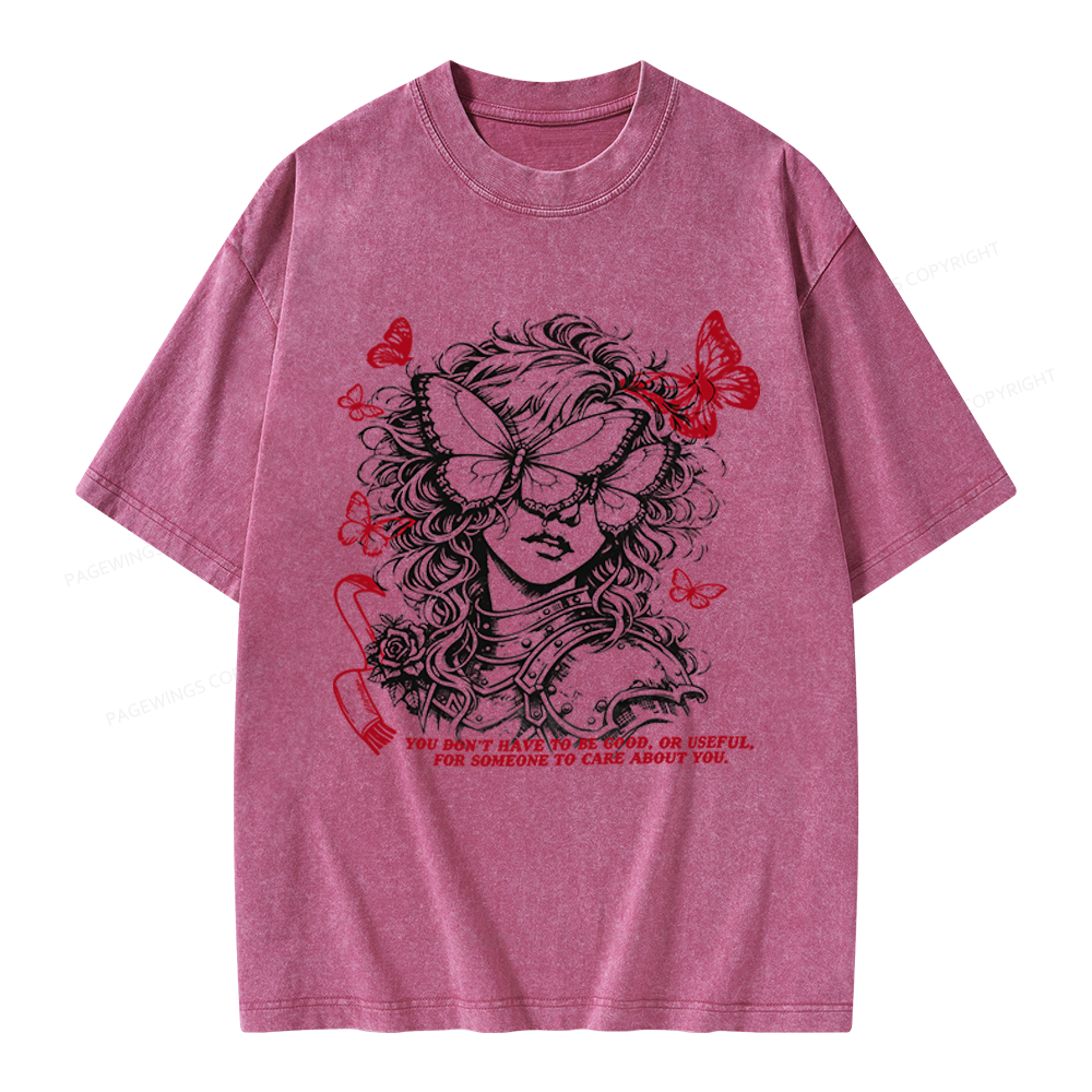 Pagewings Dark Fantasy Lover Unisex Washed T-shirt