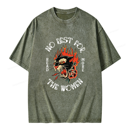 Pagewings No Rest for The Women Unisex Washed T-shirt
