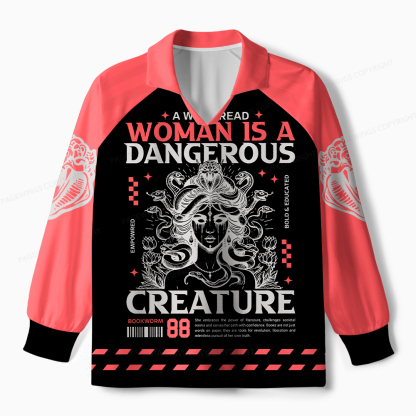 Pagewings A Well-Read Woman Is A Dangerous Creature Unisex Long Sleeve Jersey