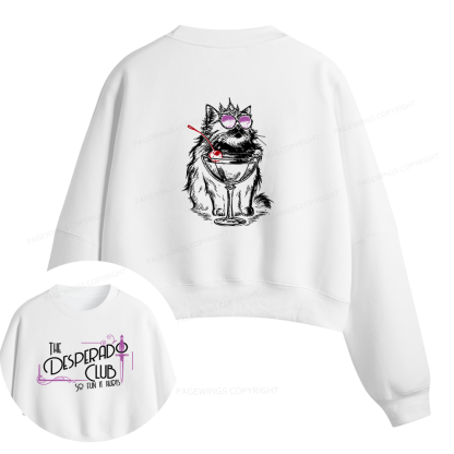 Pagewings Desperado Club Fleece Crop Sweatshirt