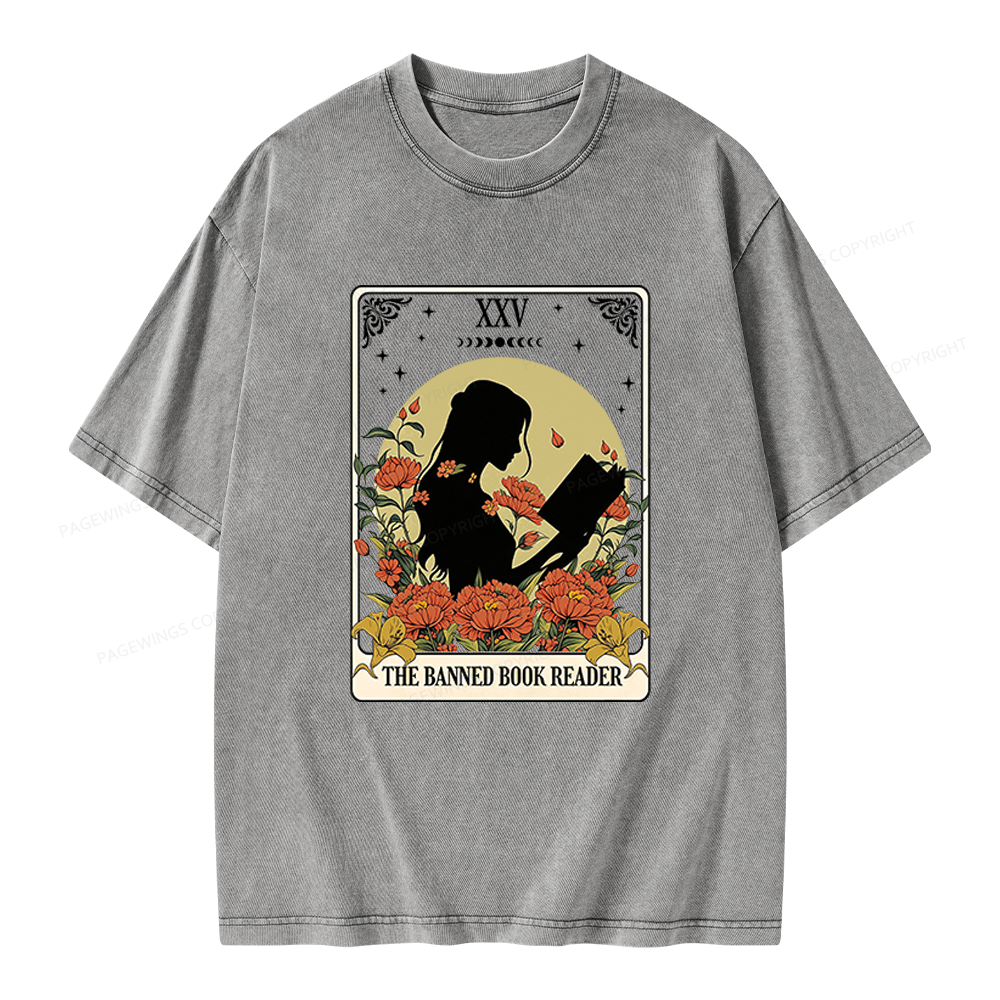 Pagewings The Banned Book Unisex Washed T-shirt