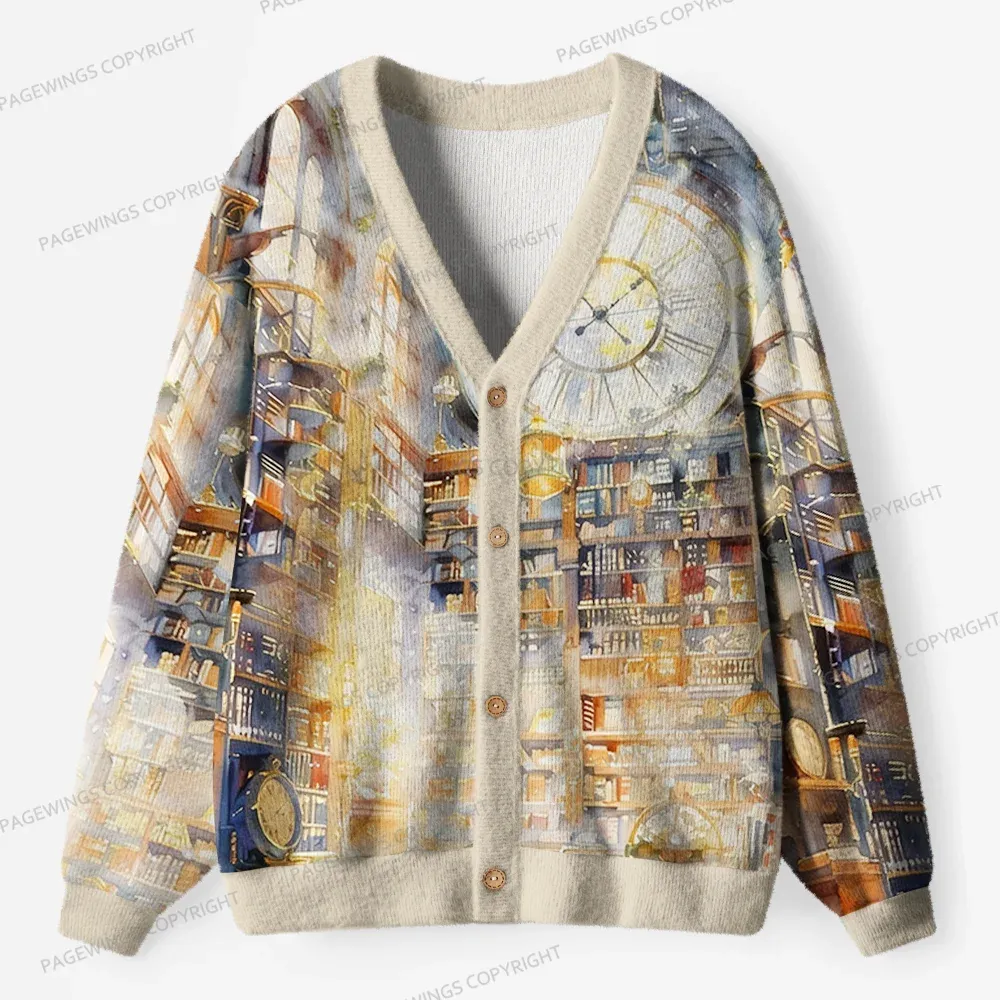 Pagewings Bookstore Unisex Ugly Cardigan Sweaters