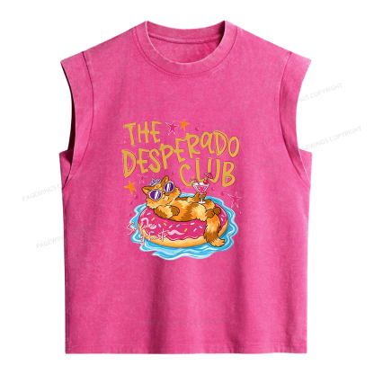 Pagewings Summer Bookish Women's Washed Tank Top