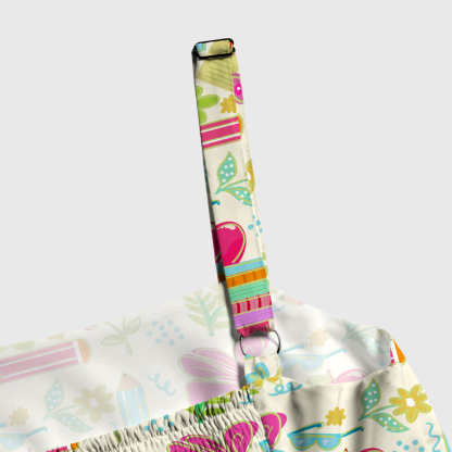 Pagewings Square Neck Bookish Bloom  Maxi Dress