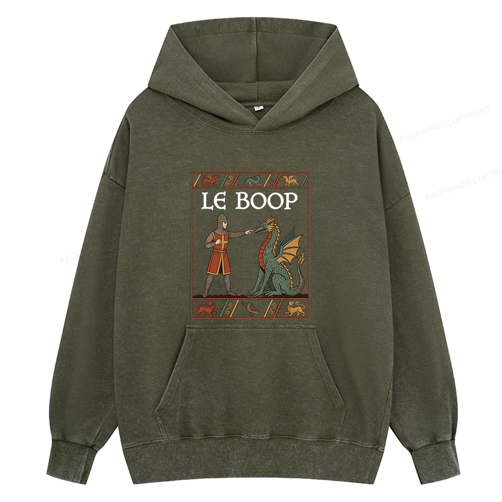 Pagewings Le Boop Unisex Washed Hoodie