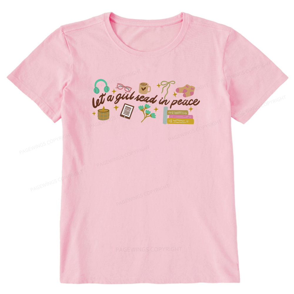 Pagewings Let a Girl Read in Peace Unisex Classic T-shirt