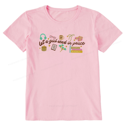 Pagewings Let a Girl Read in Peace Unisex Classic T-shirt
