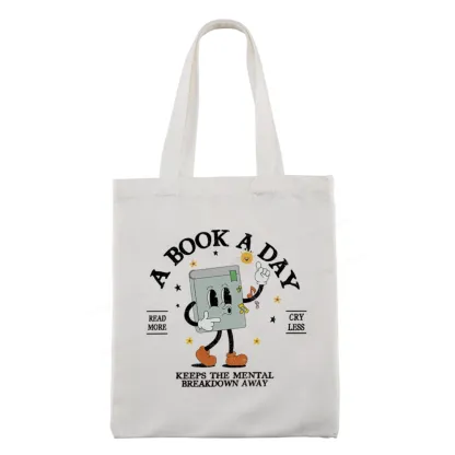 Pagewings A Book A Day Keep The Mental Breakdown Away Tote Bag
