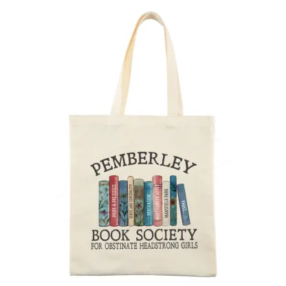 Pagewings Pemberley Book Society Tote Bag