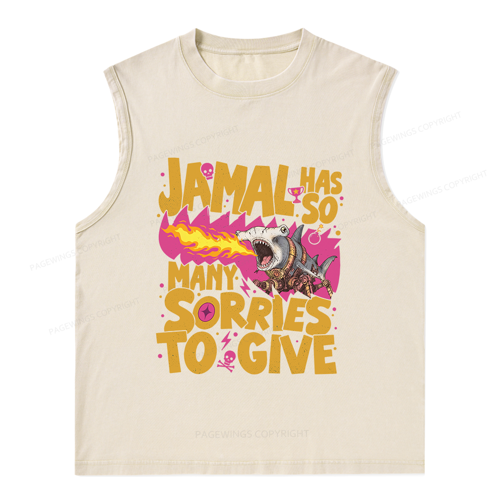 Pagewings Sci-Fi Novel Lover Unisex Washed Tank Top