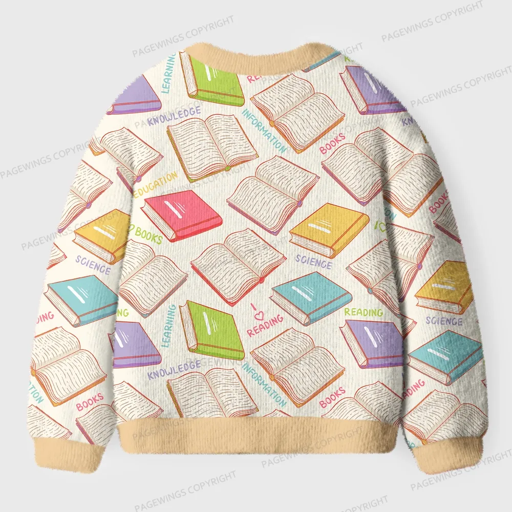 Pagewings Books Unisex Ugly Cardigan Sweaters