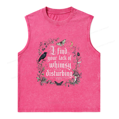 Pagewings Lack of Whimsy Unisex Washed Tank Top